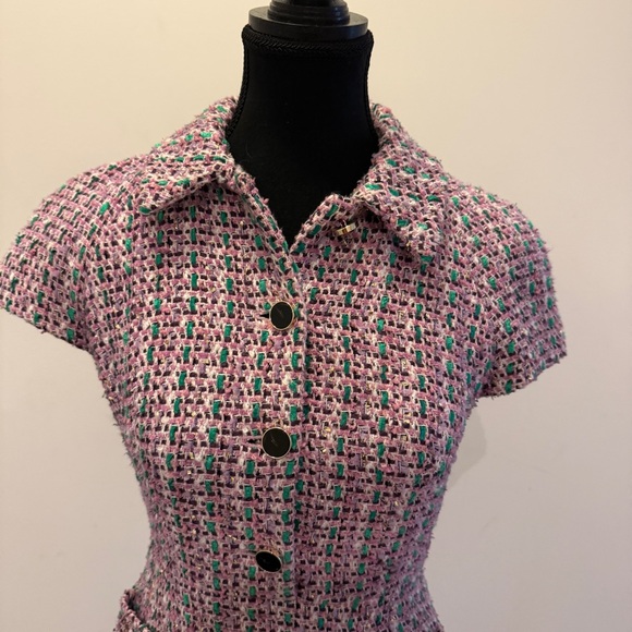 Kate Spade Pink Tweed Mini Dress - Picture 2 of 6